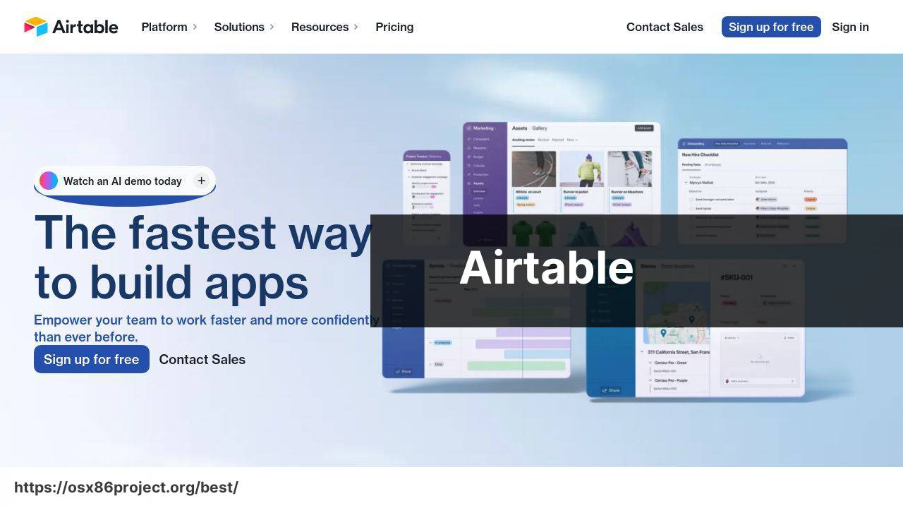 https://airtable.com screenshot