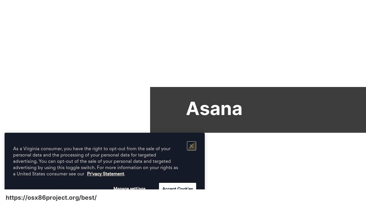 https://asana.com/ screenshot