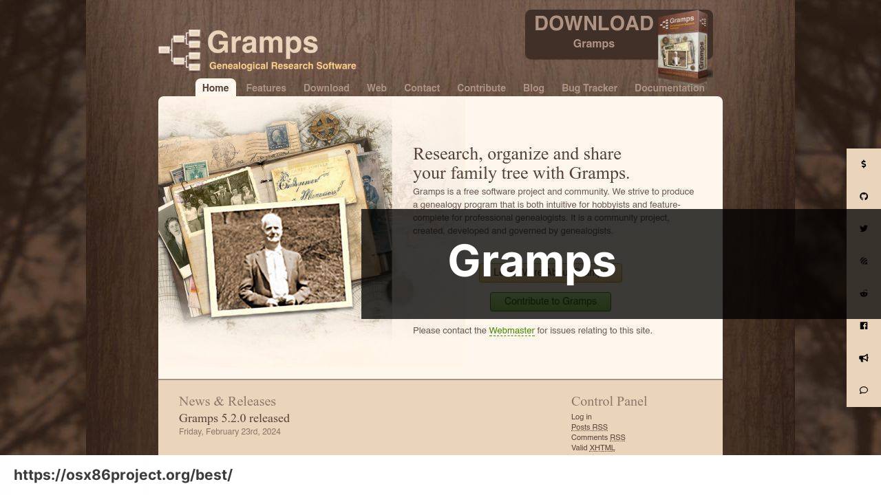 https://gramps-project.org/ screenshot