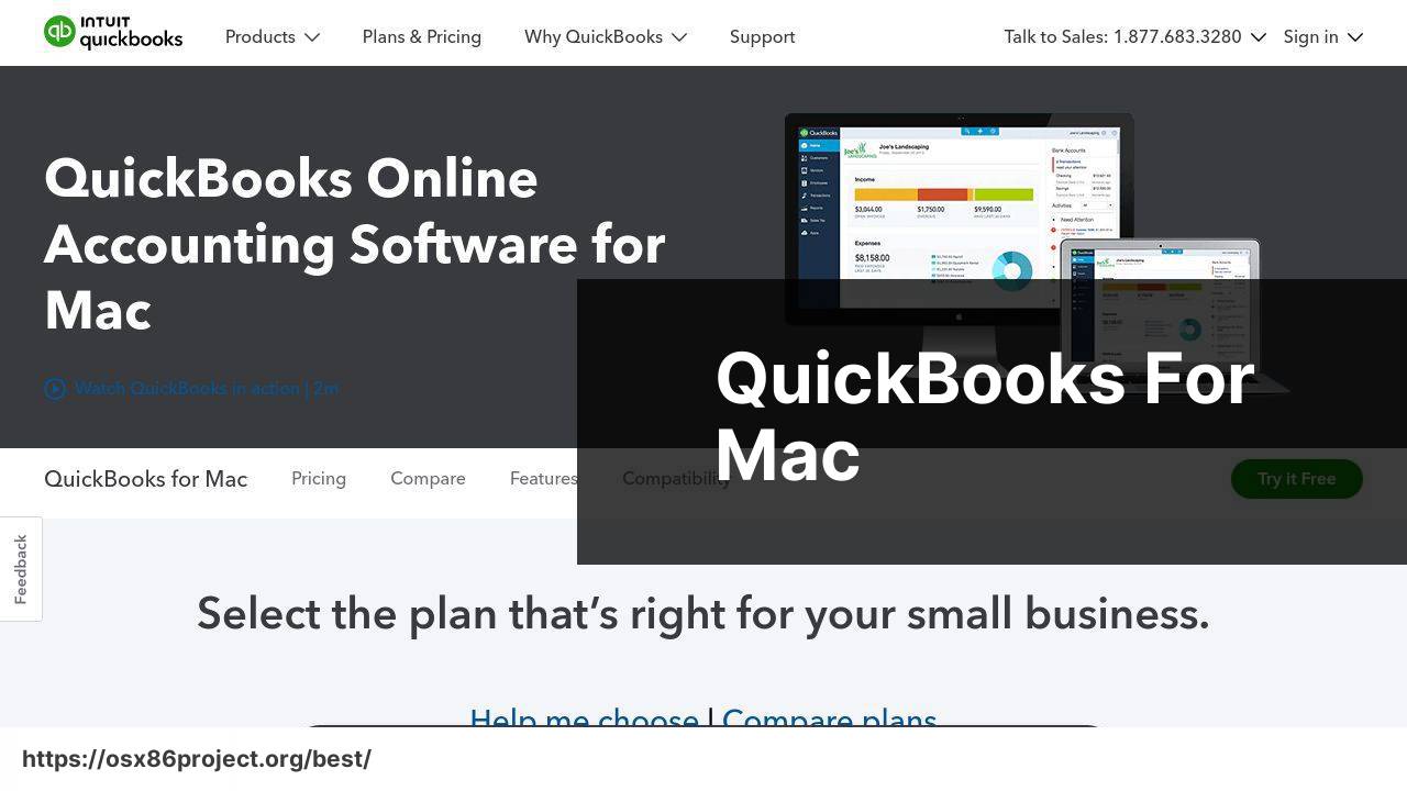 https://quickbooks.intuit.com/mac/ screenshot