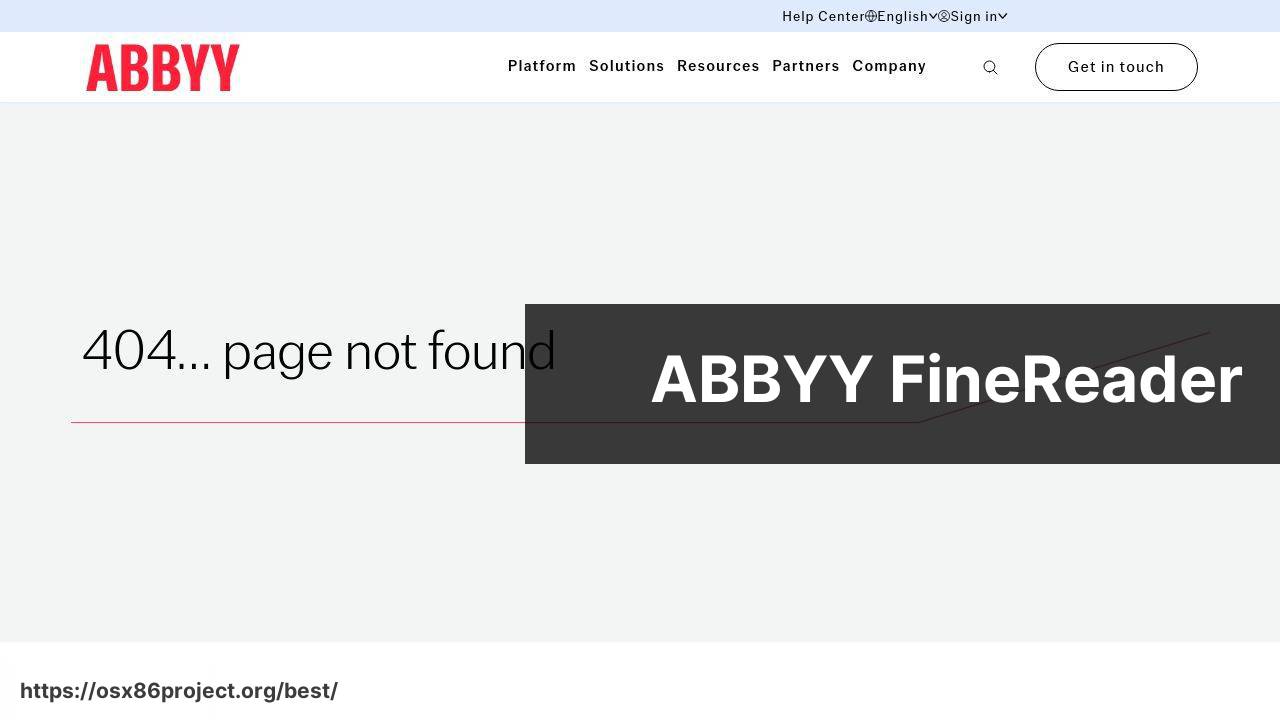 https://www.abbyy.com/finereader/ screenshot