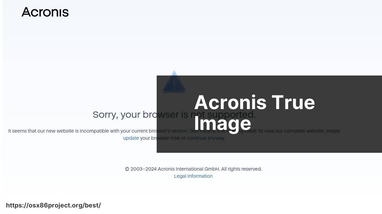 https://www.acronis.com/ screenshot