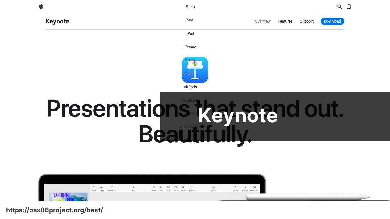 https://www.apple.com/keynote/ screenshot