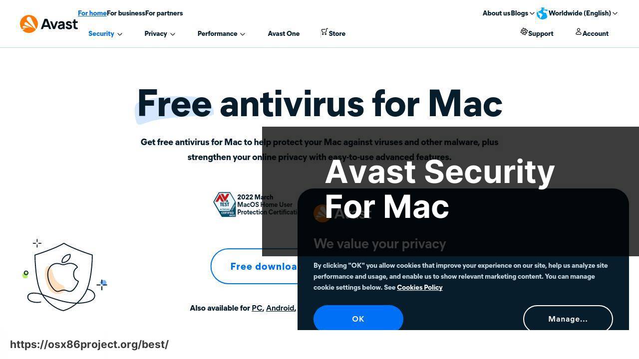 https://www.avast.com/free-mac-security screenshot