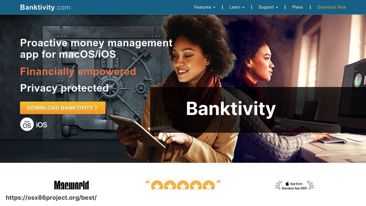 https://www.banktivity.com/ screenshot