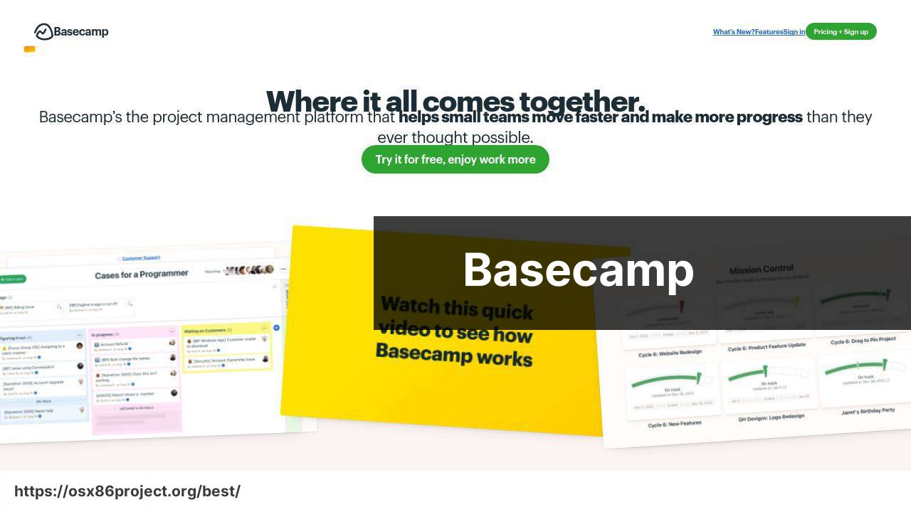 https://www.basecamp.com screenshot