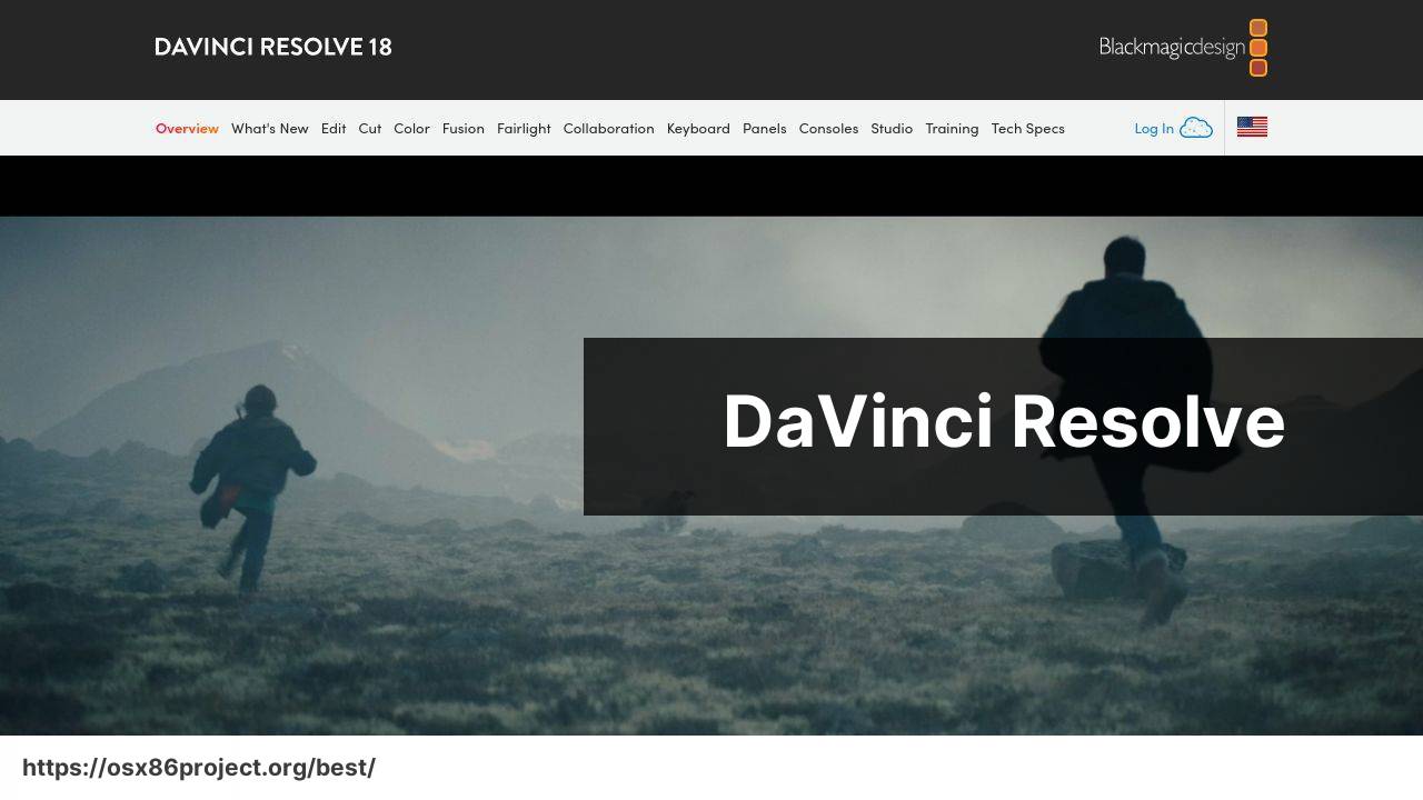 https://www.blackmagicdesign.com/products/davinciresolve/ screenshot