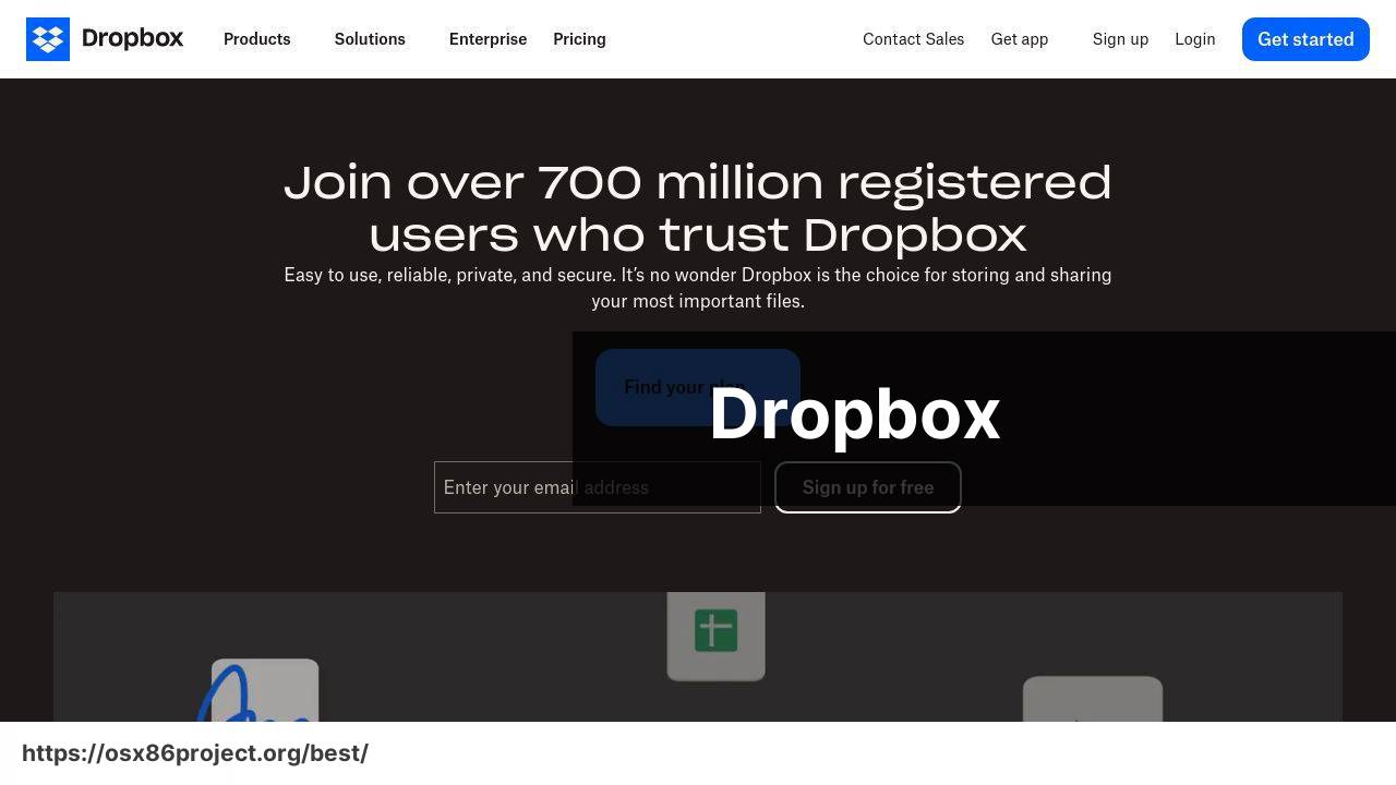 https://www.dropbox.com screenshot