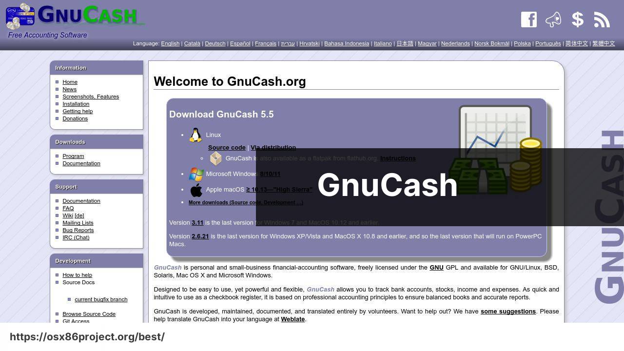 https://www.gnucash.org screenshot