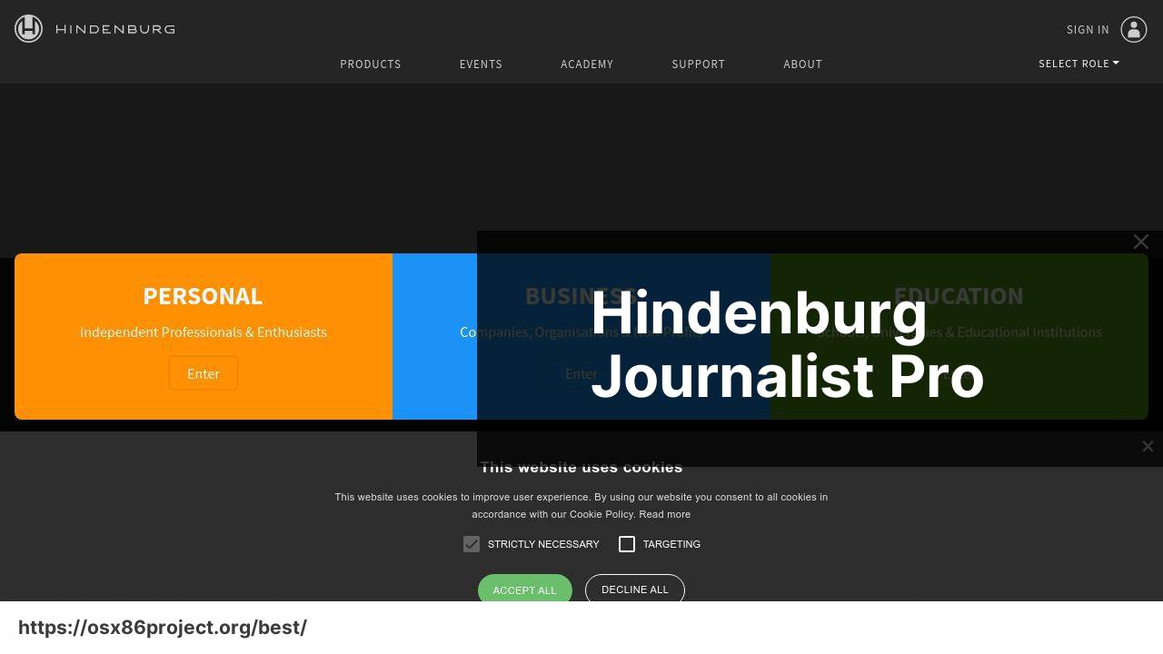 https://www.hindenburg.com/products/hindenburg-journalist-pro screenshot