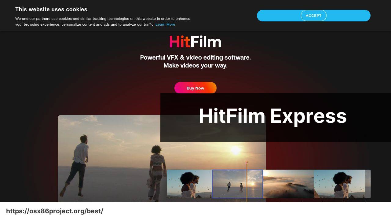 https://www.hitfilm.com/express screenshot