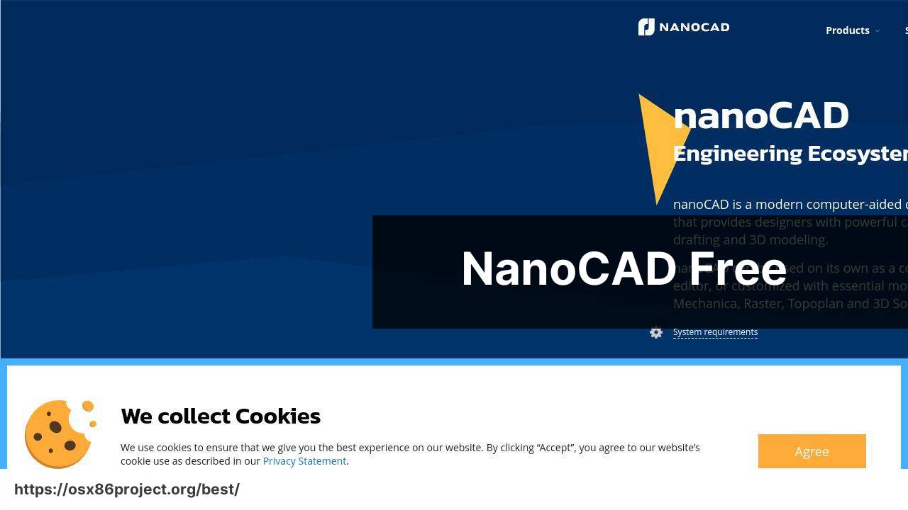 https://www.nanoCAD.com screenshot