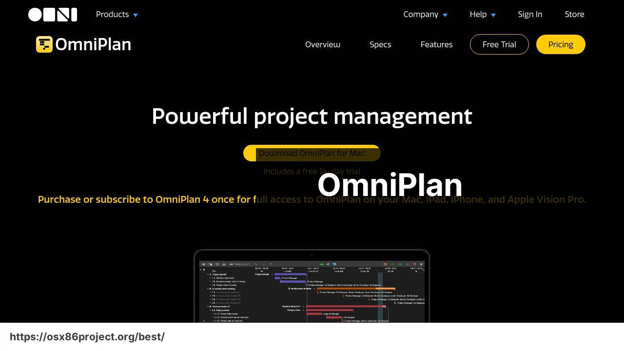 https://www.omnigroup.com/omniplan/ screenshot