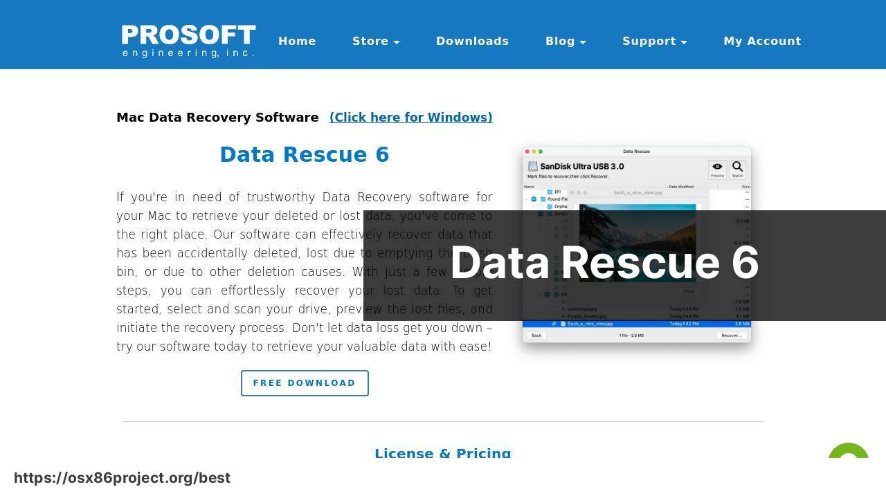 https://www.prosofteng.com/mac-data-recovery screenshot