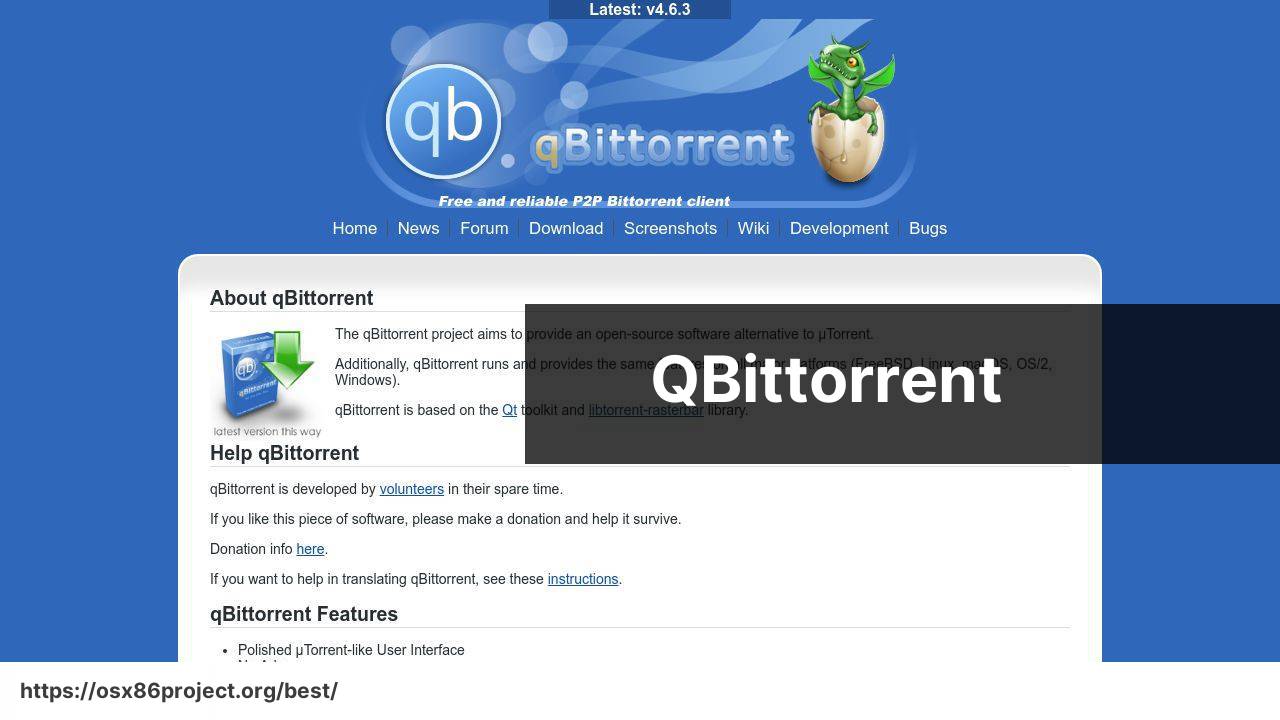 https://www.qbittorrent.org/ screenshot