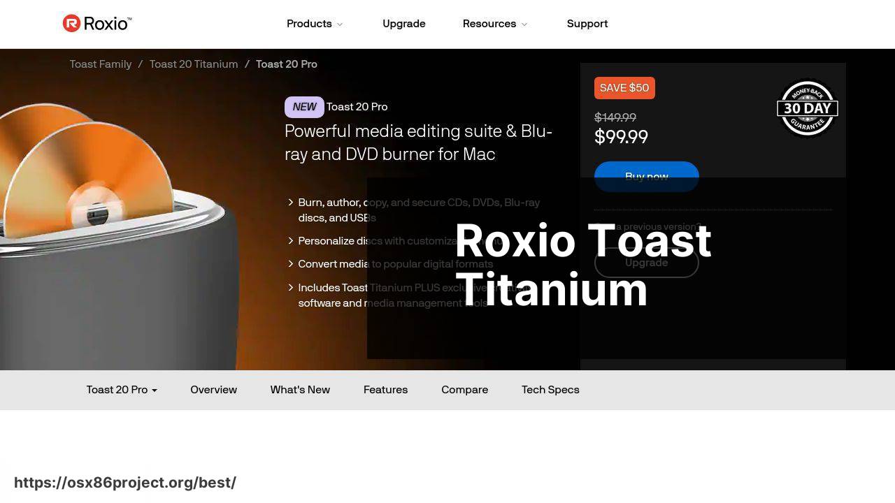 https://www.roxio.com/en/products/toast/pro/ screenshot