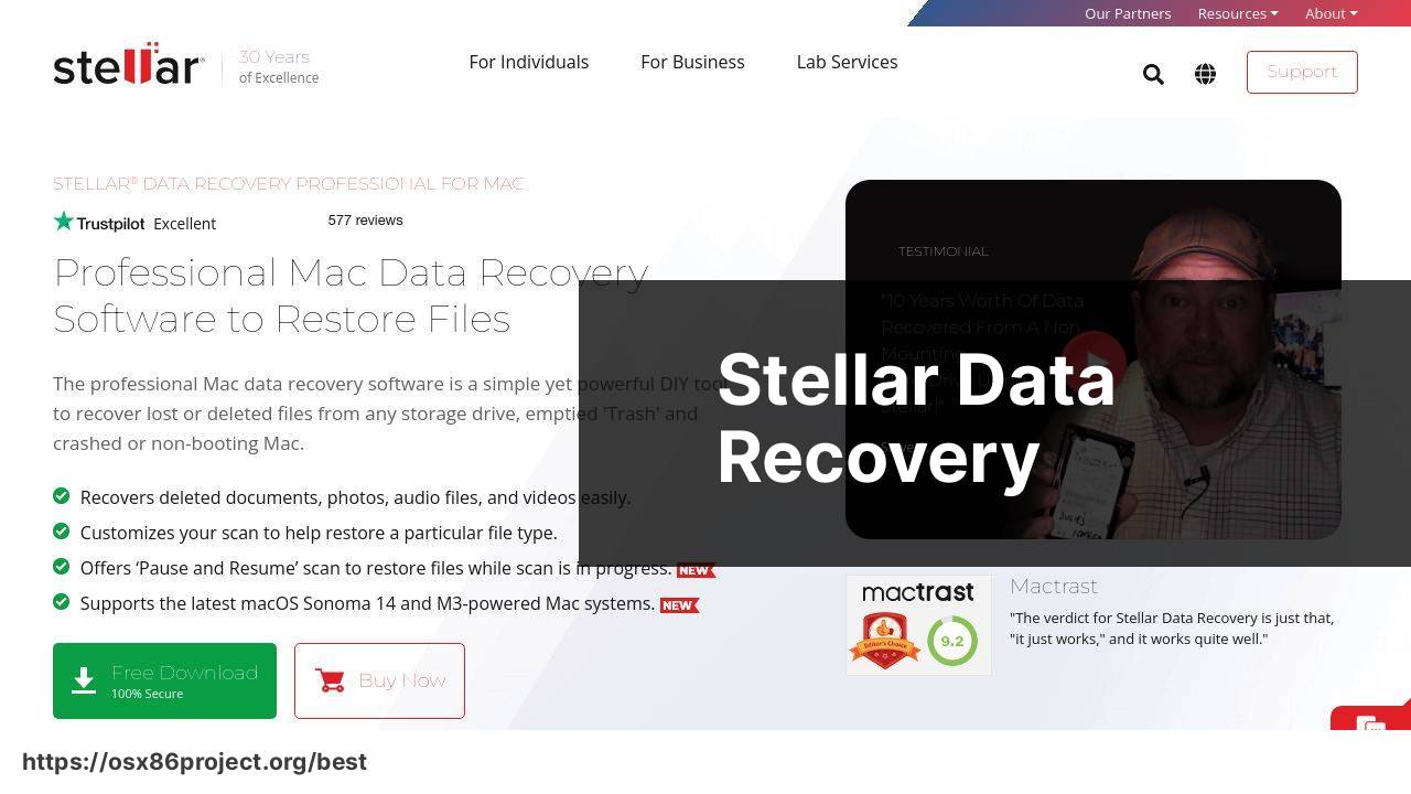 https://www.stellarinfo.com/data-recovery-mac.php screenshot