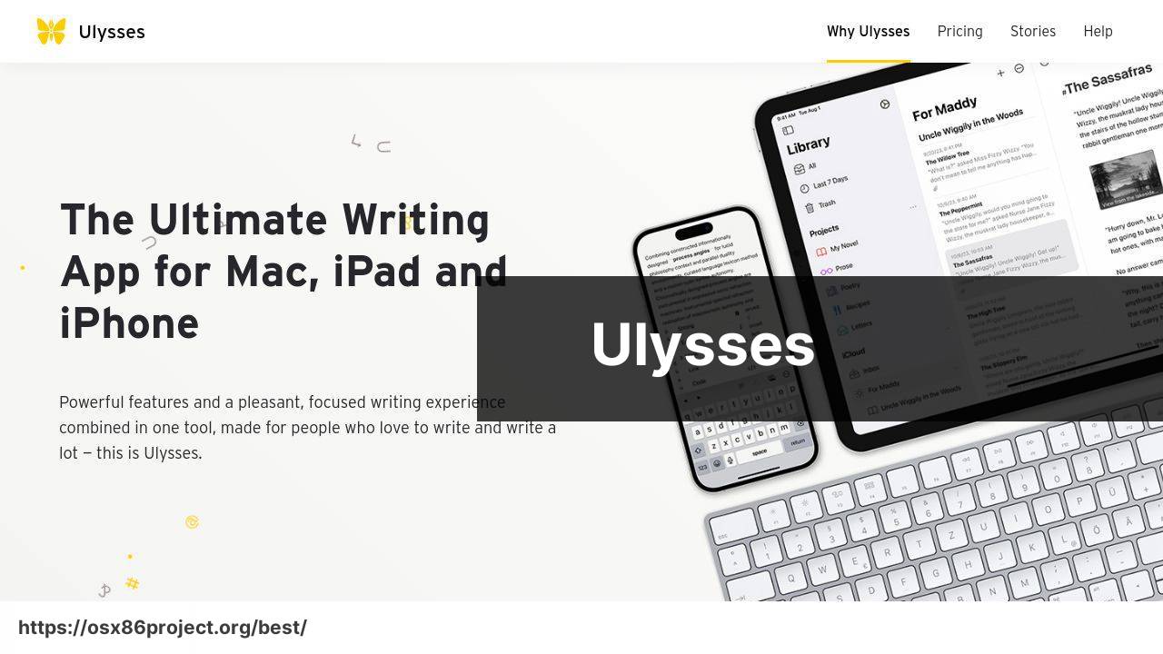 https://www.ulysses.app/ screenshot