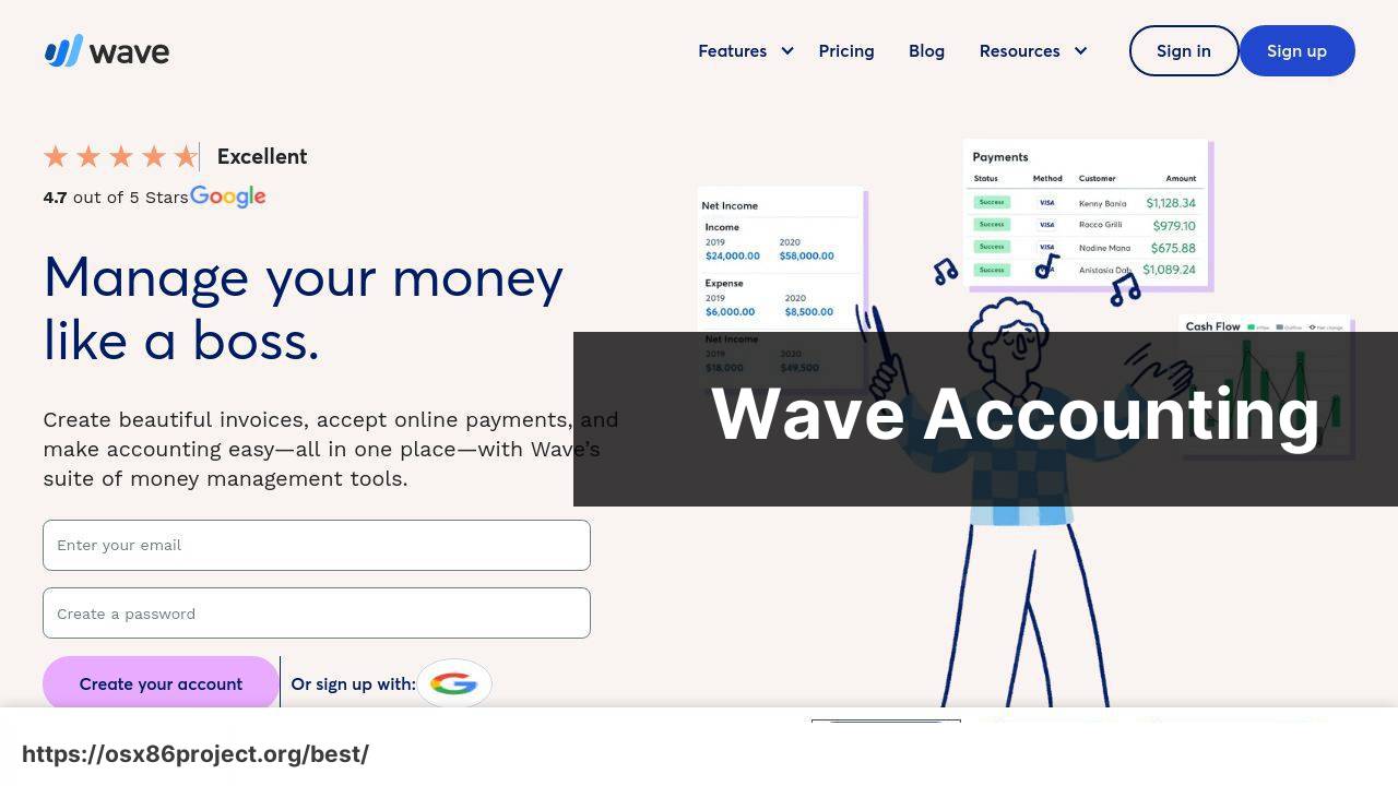 https://www.waveapps.com/ screenshot