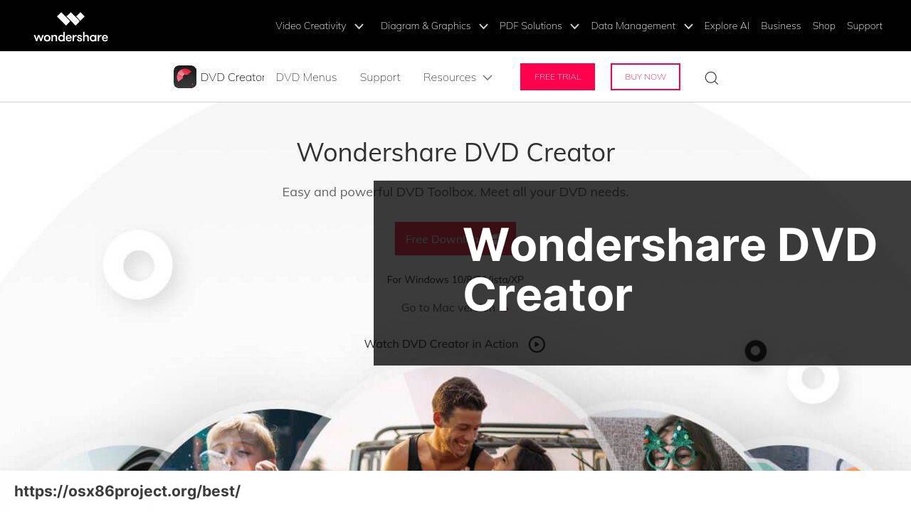 https://www.wondershare.com/pro/dvd-creator.html screenshot