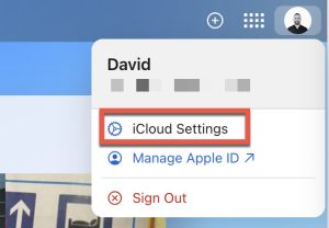 icloud settings