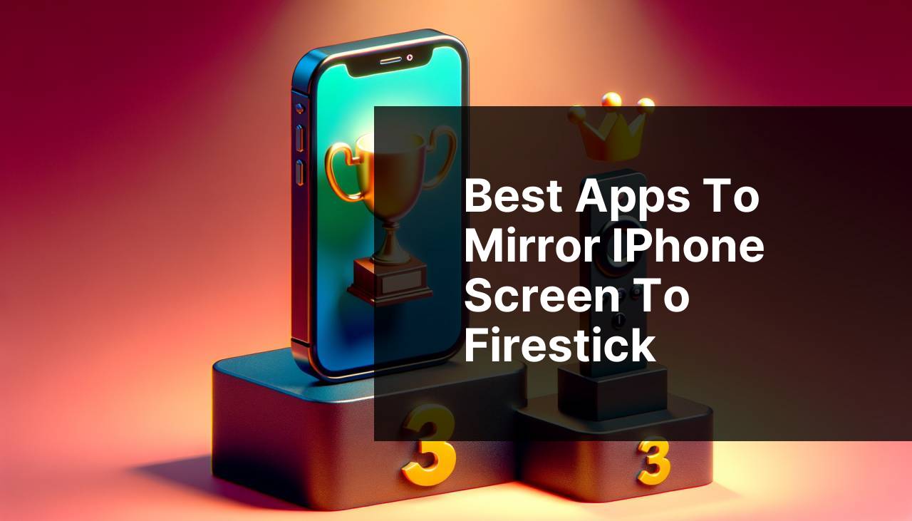 Best Apps to Mirror iPhone Screen to Firestick
