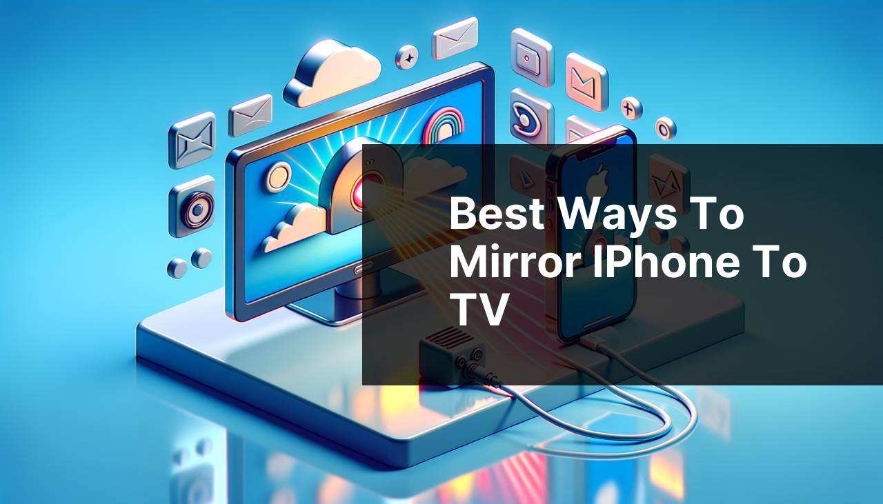 Best Ways to Mirror iPhone to TV