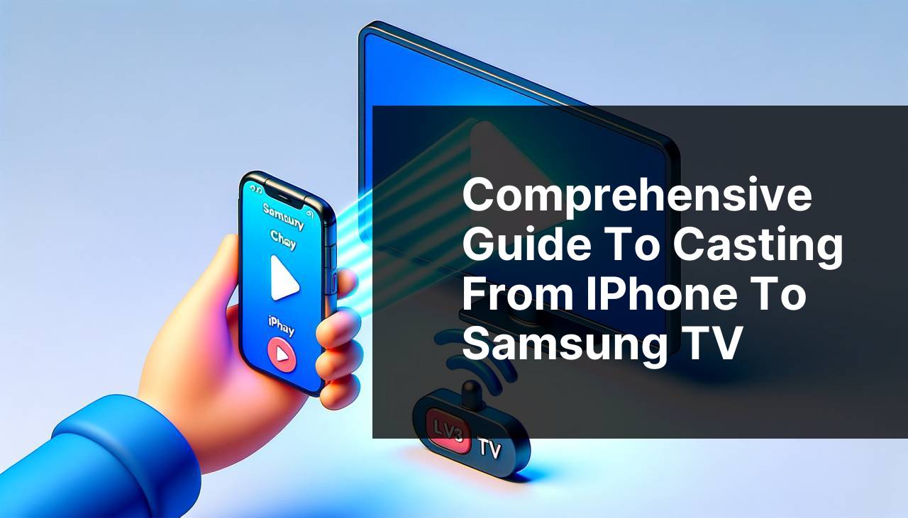 Comprehensive Guide to Casting from iPhone to Samsung TV