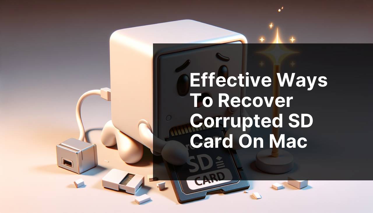 Effective ways to recover corrupted SD card on Mac