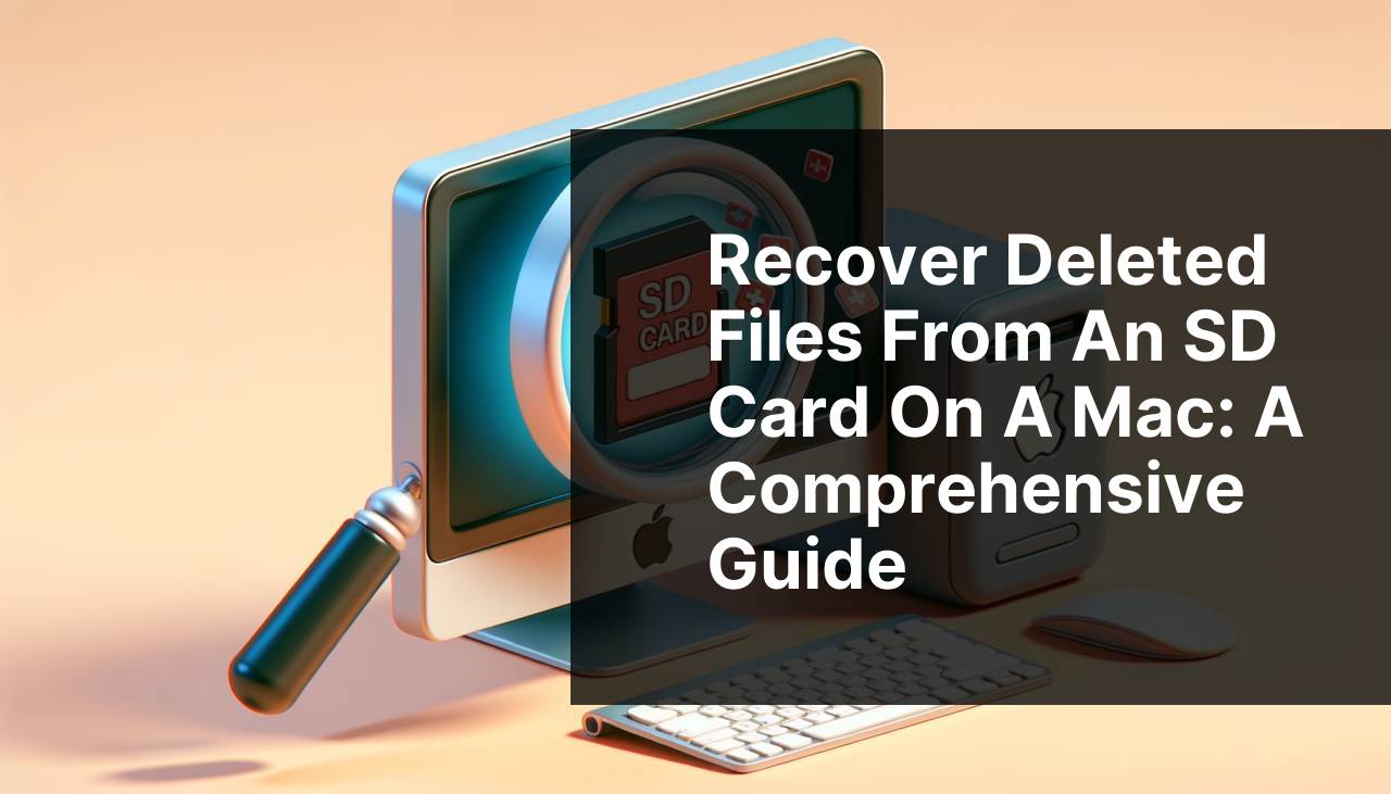 Recover Deleted Files from an SD Card on a Mac: A Comprehensive Guide