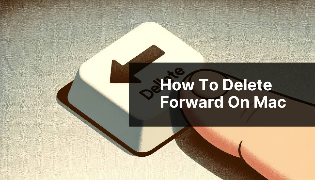 how to delete forward on mac