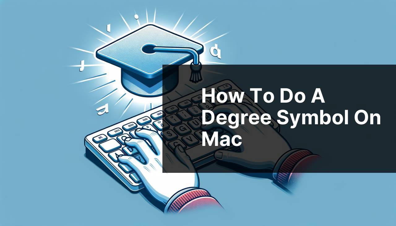 how to do a degree symbol on mac