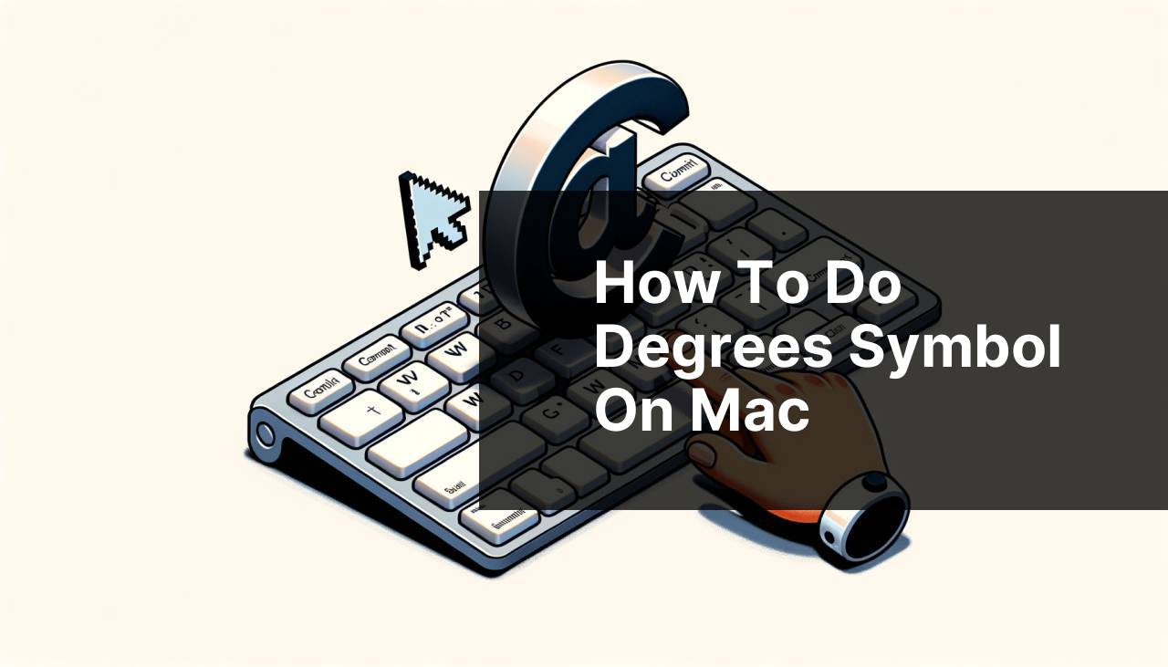 how to do degrees symbol on mac