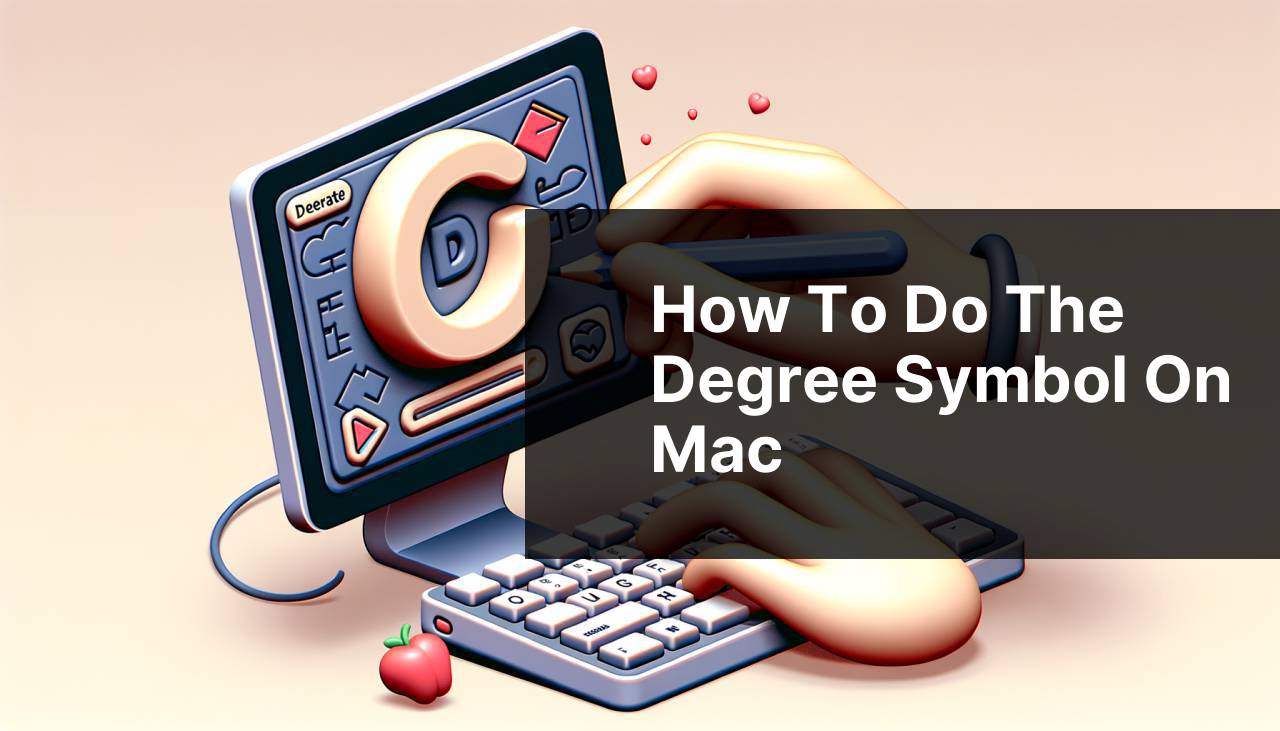 how to do the degree symbol on mac