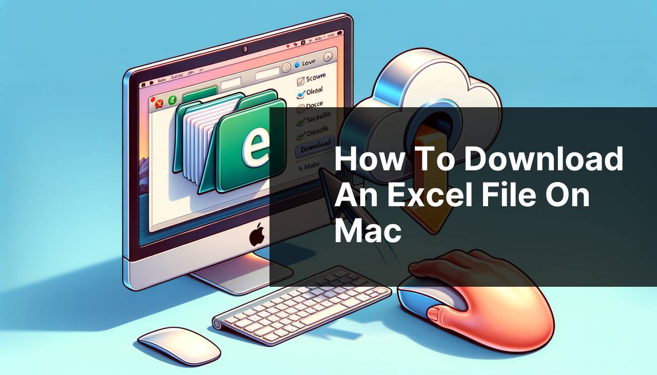 how to download an excel file on mac