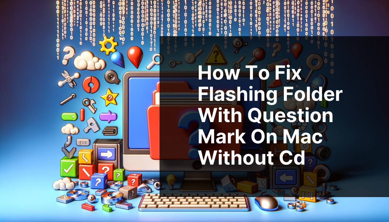 how to fix flashing folder with question mark on mac without cd