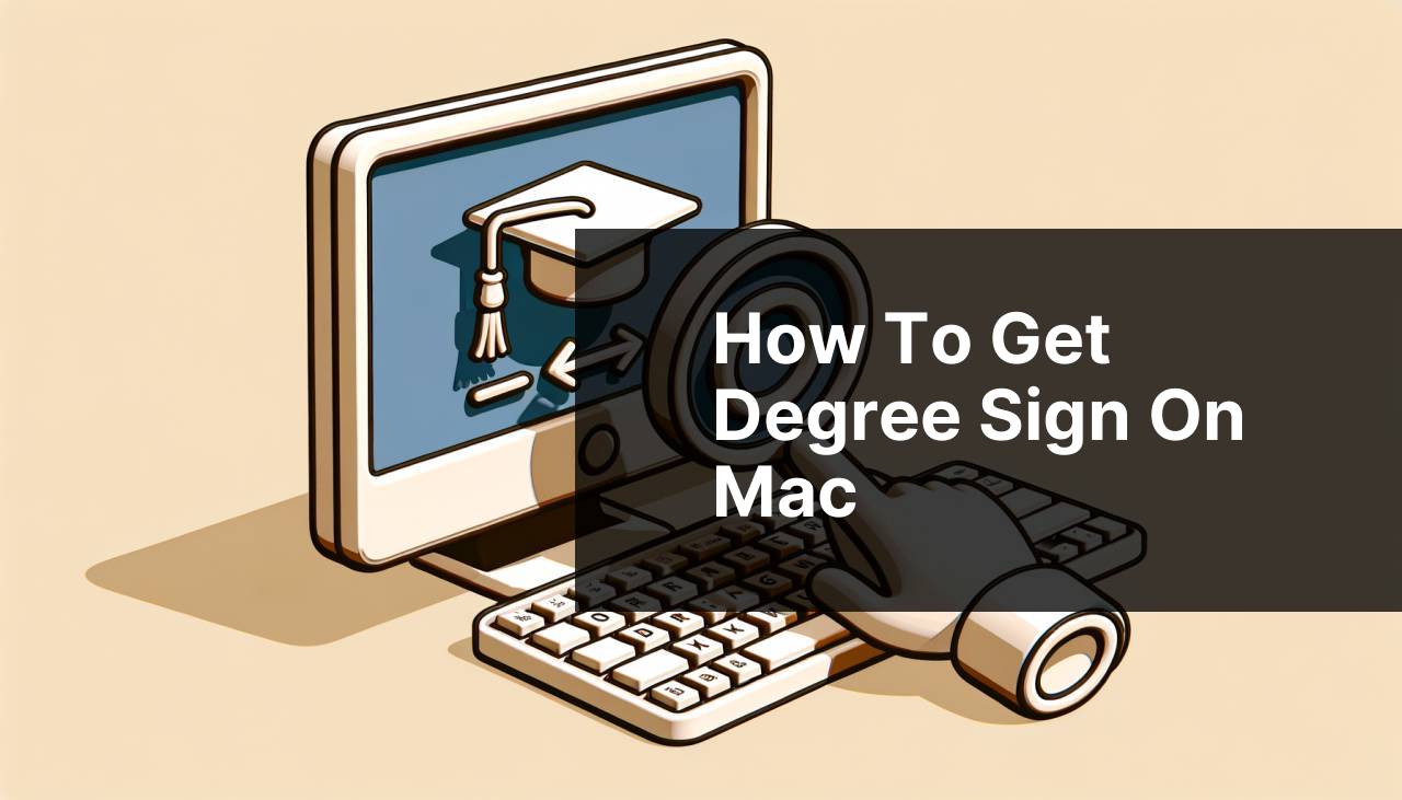 how to get degree sign on mac