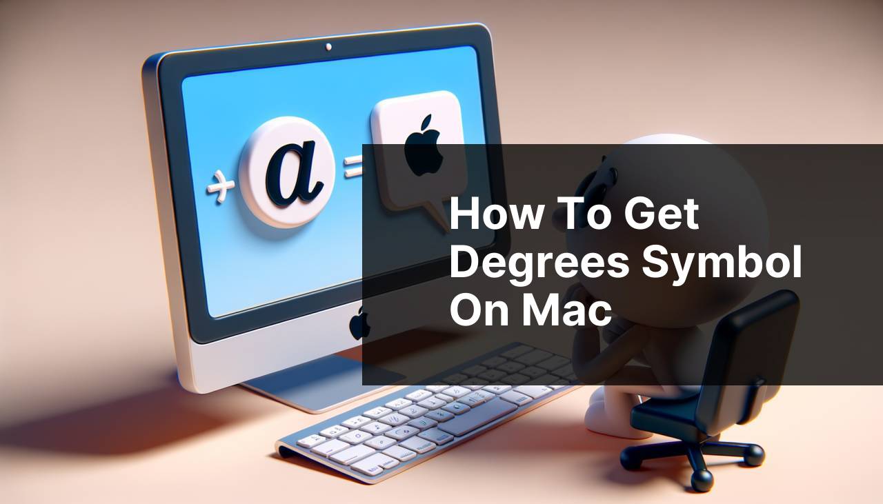 how to get degrees symbol on mac