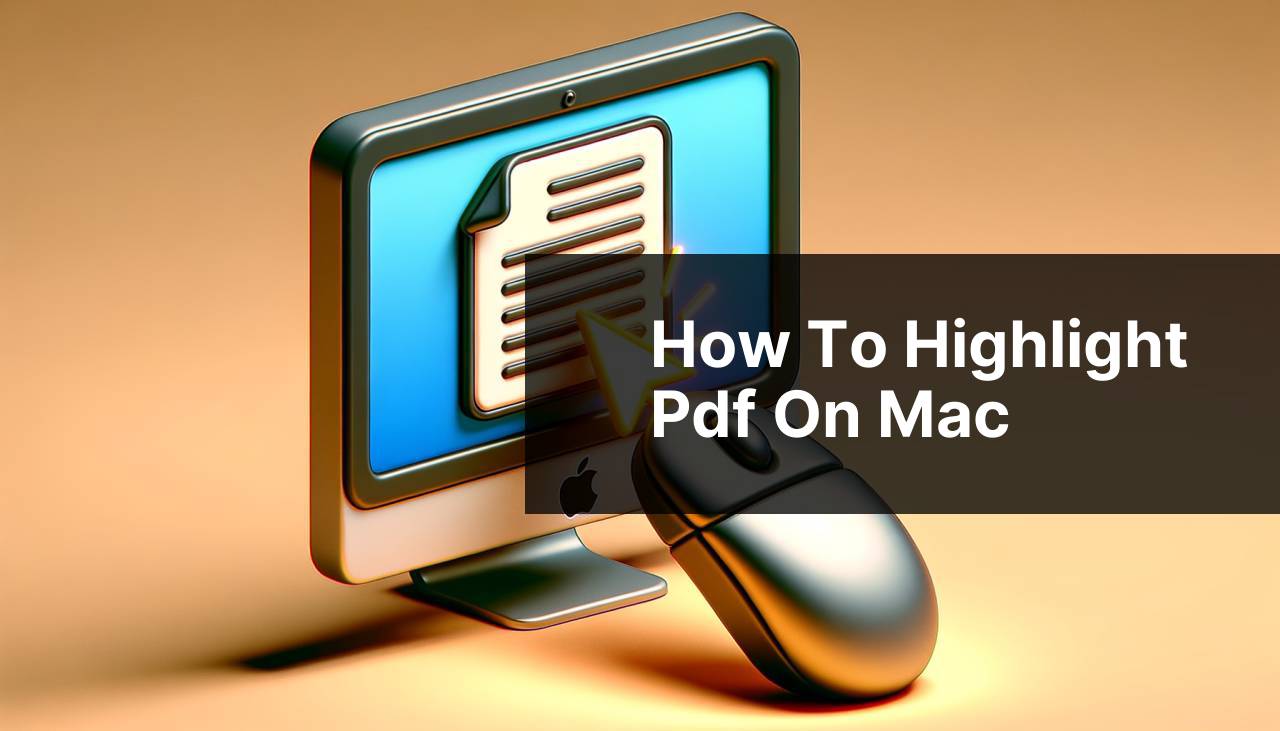 how to highlight pdf on mac