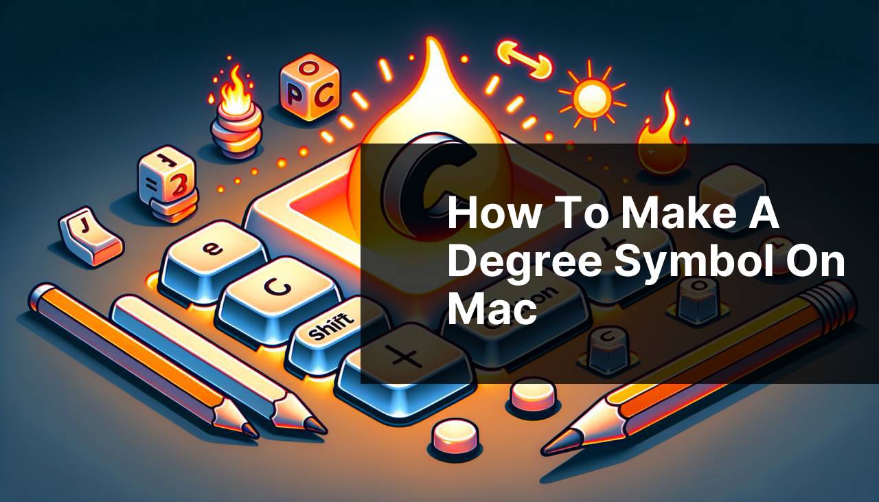 how to make a degree symbol on mac