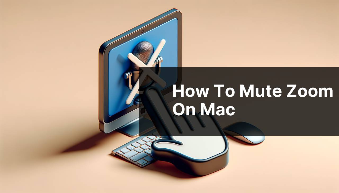 how to mute zoom on mac