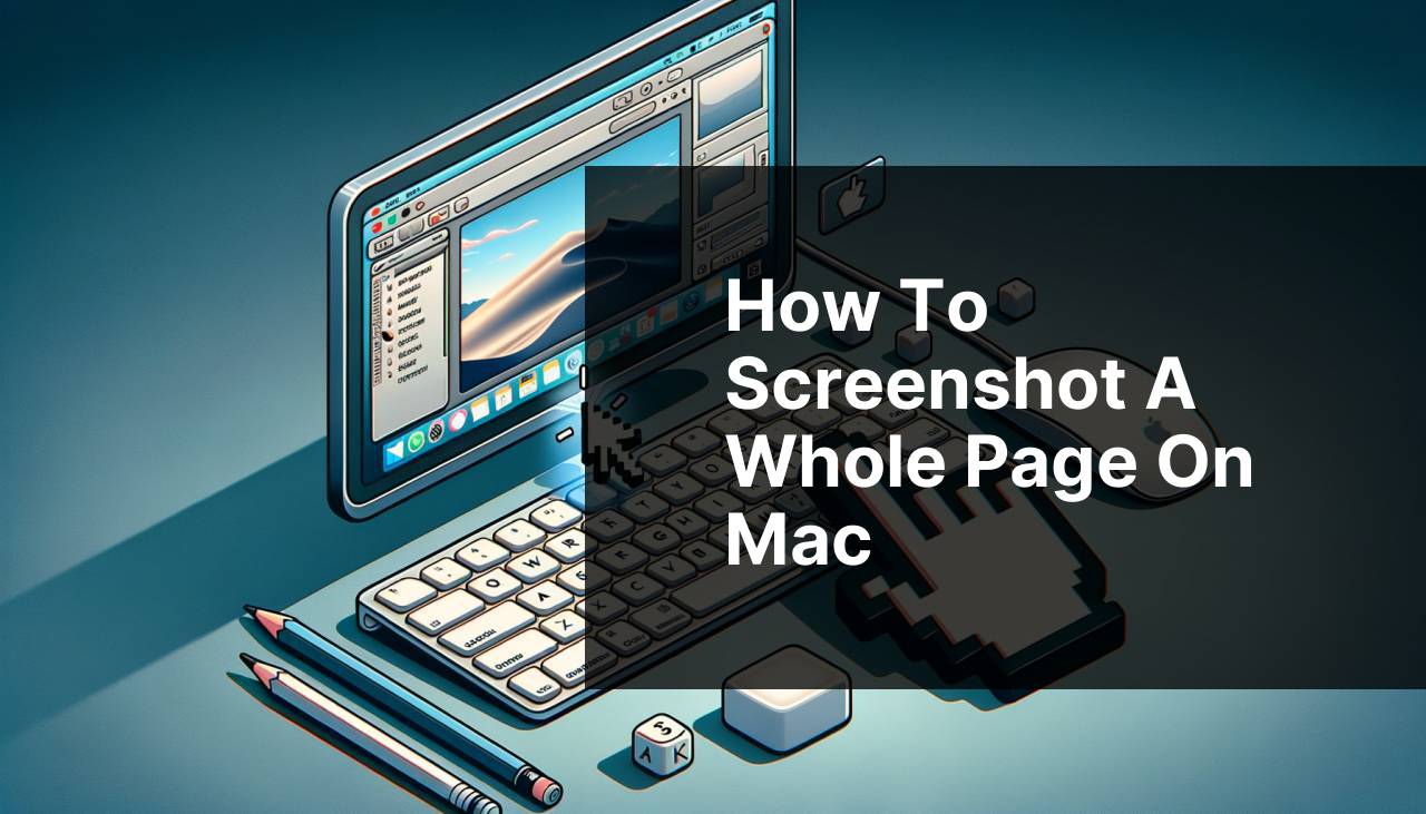 how to screenshot a whole page on mac