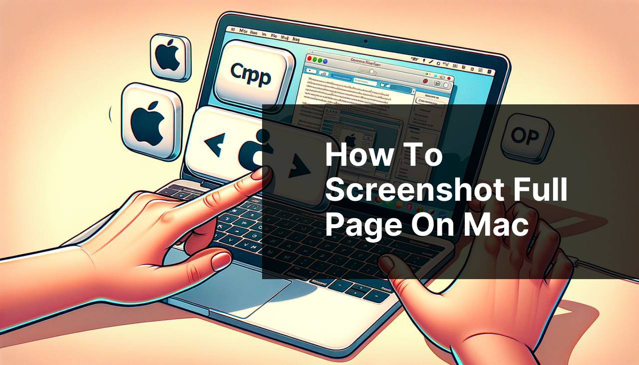 how to screenshot full page on mac