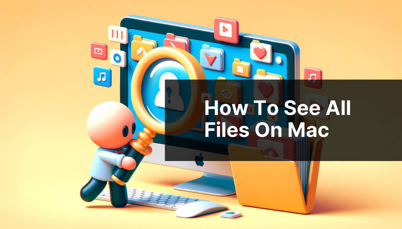 how to see all files on mac