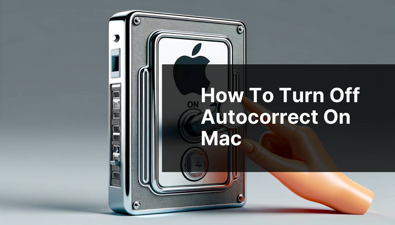 how to turn off autocorrect on mac