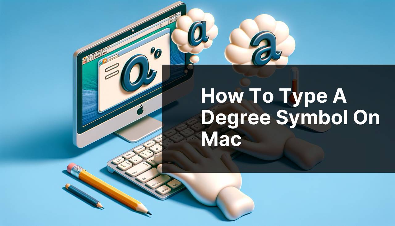how to type a degree symbol on mac
