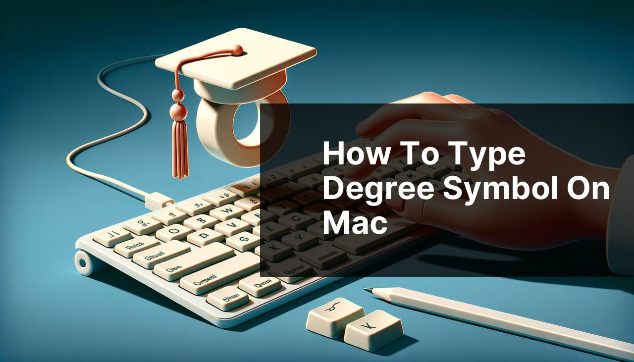 how to type degree symbol on mac