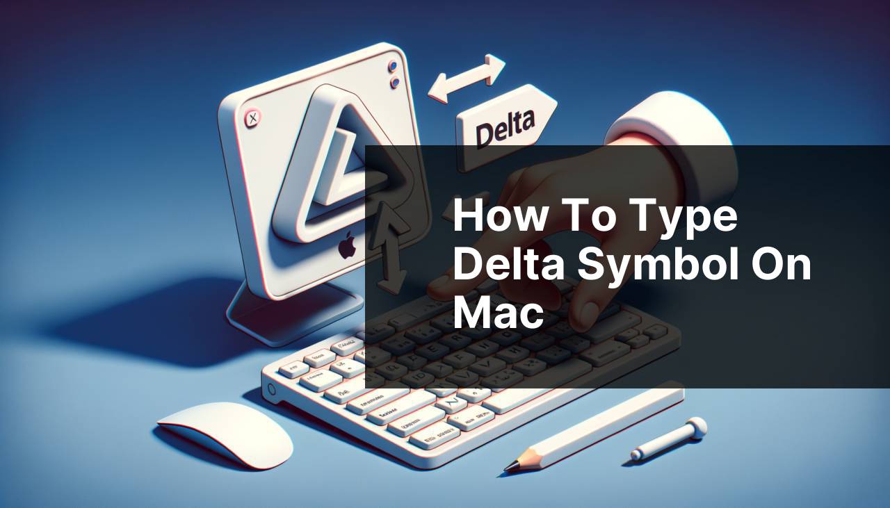 how to type delta symbol on mac
