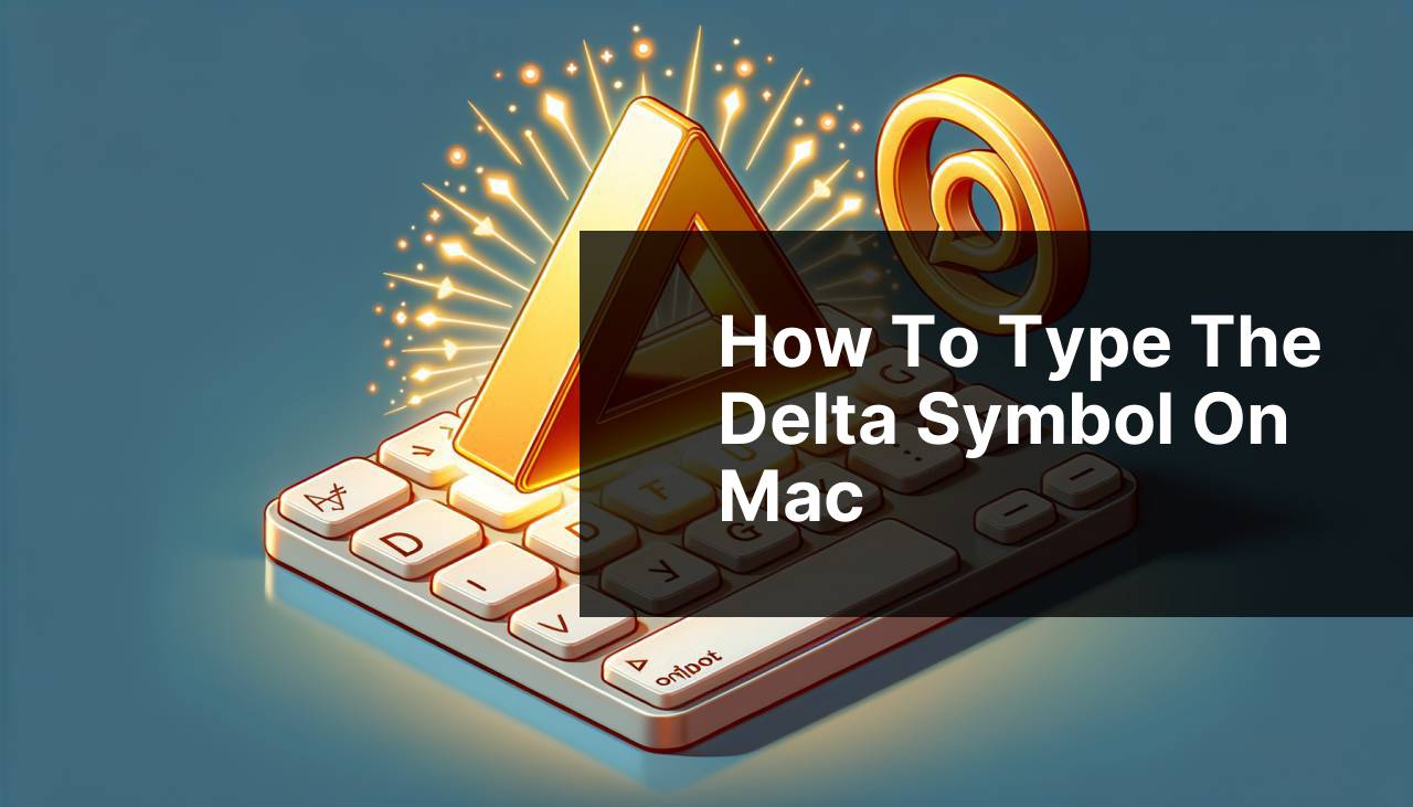 how to type the delta symbol on mac