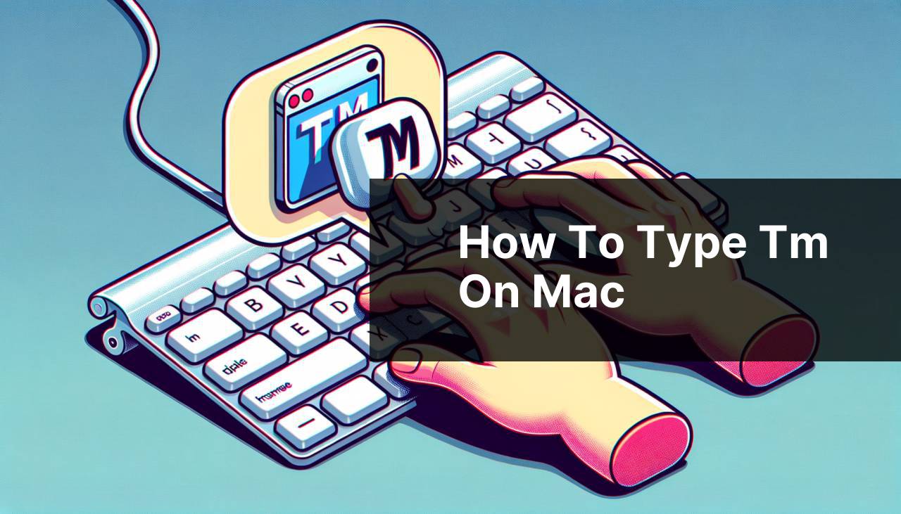 how to type tm on mac